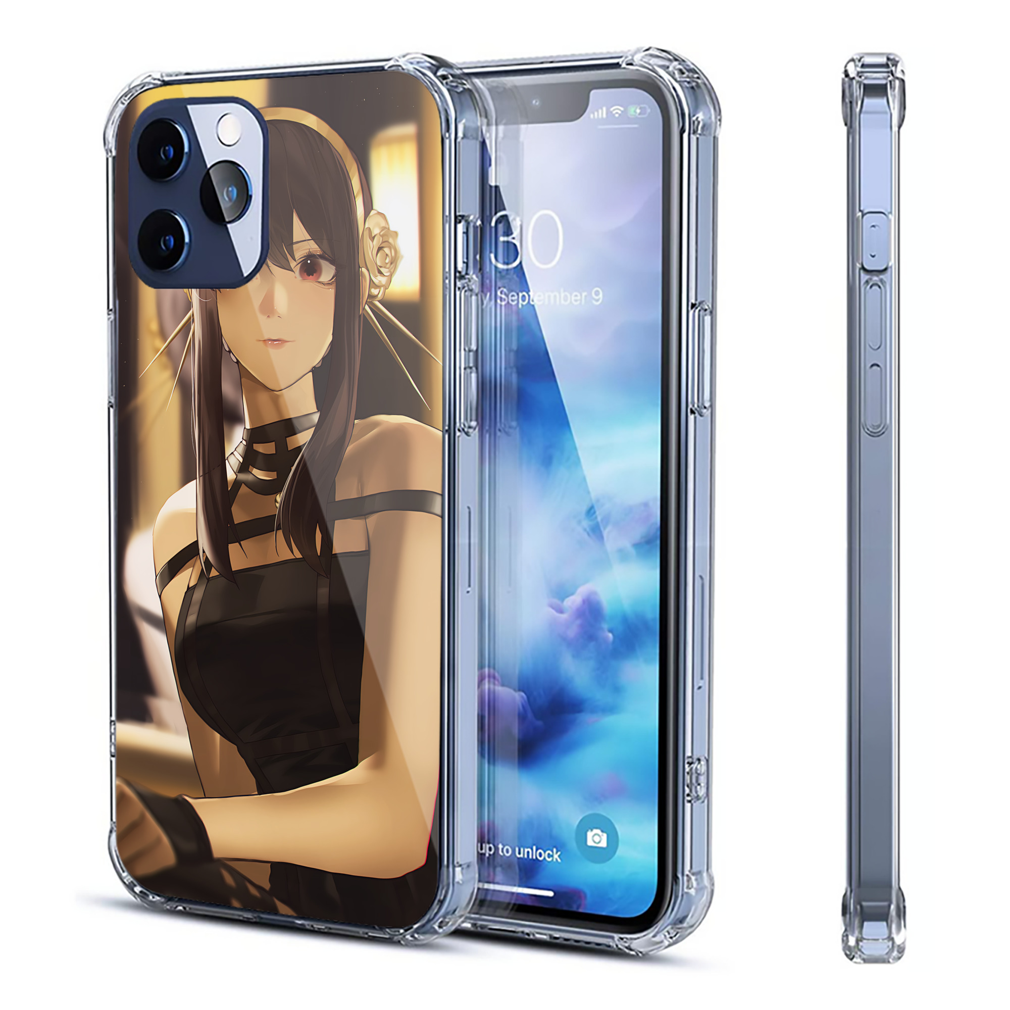 （画像用） SPY×FAMILY间谍家家酒 【iPhone 12シリーズ対応】透明スマホケース（クリアソフトケース）